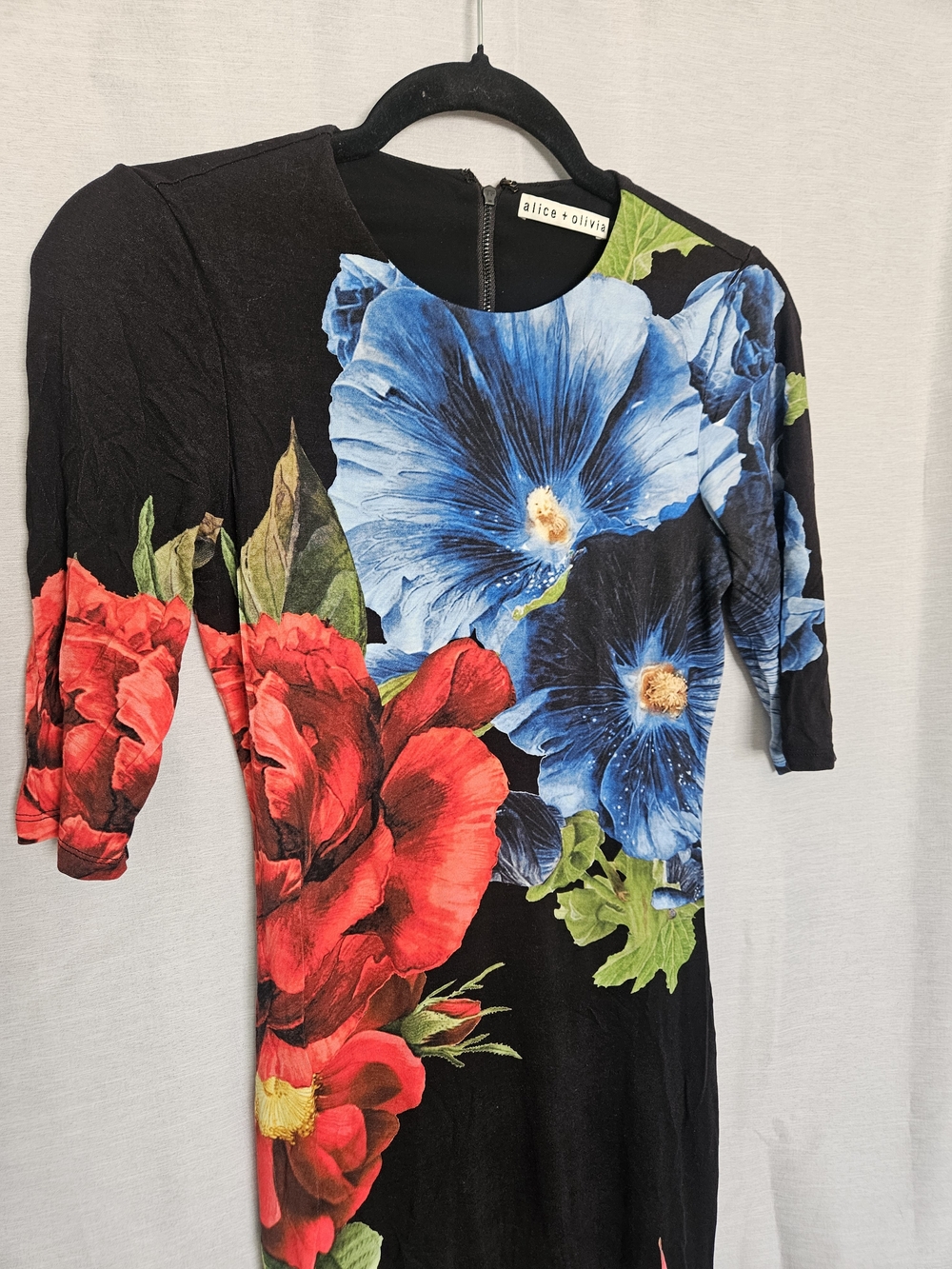 Alice + Olivia Delora Le Parisien Midi Dress Size 2 - Picture 6 of 10